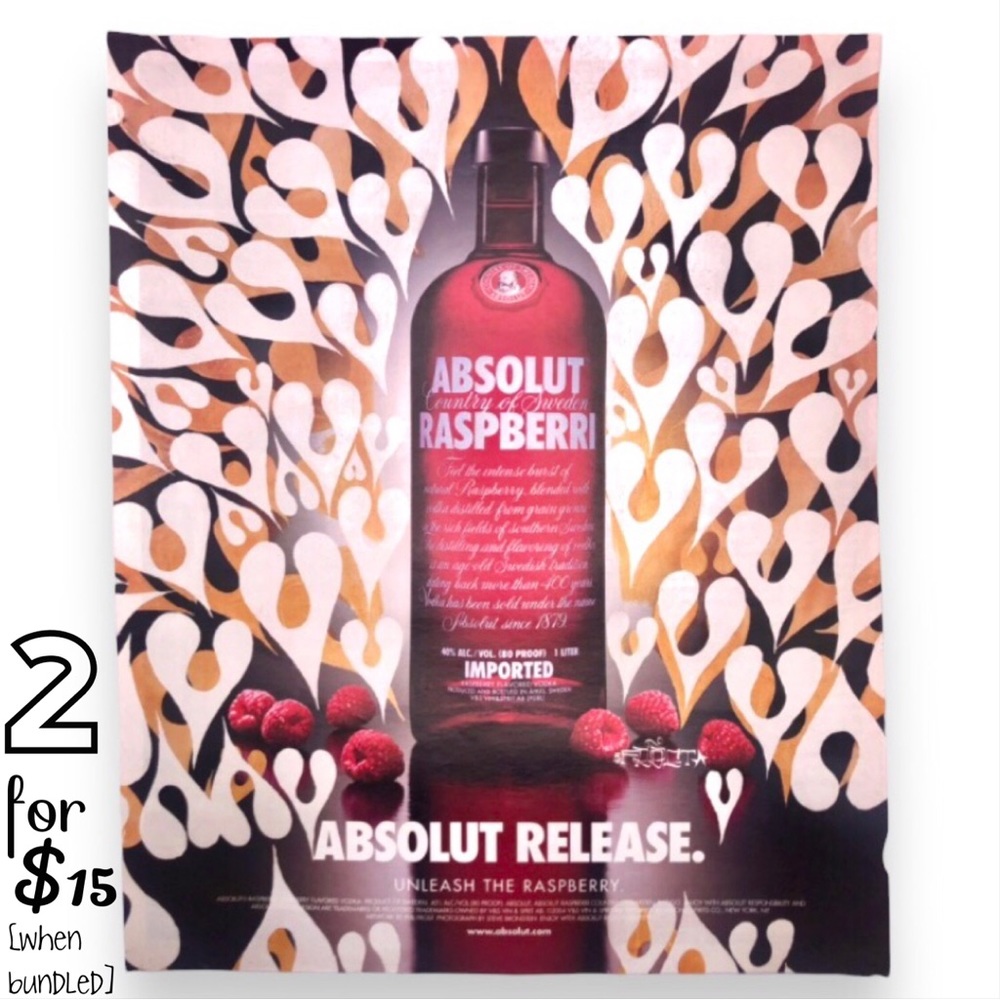 🟢[Absolut Vodka] ABSOLUT RELEASE Original 2004 Vintage Magazine Advertisement